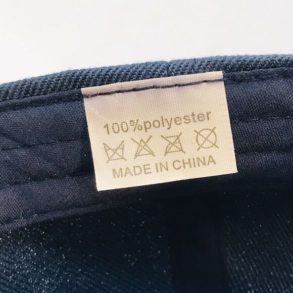 U.S. NAVY Military Embroidered Spellout Navy Crested Curved Bill Strapback Cap - Picture 9 of 9